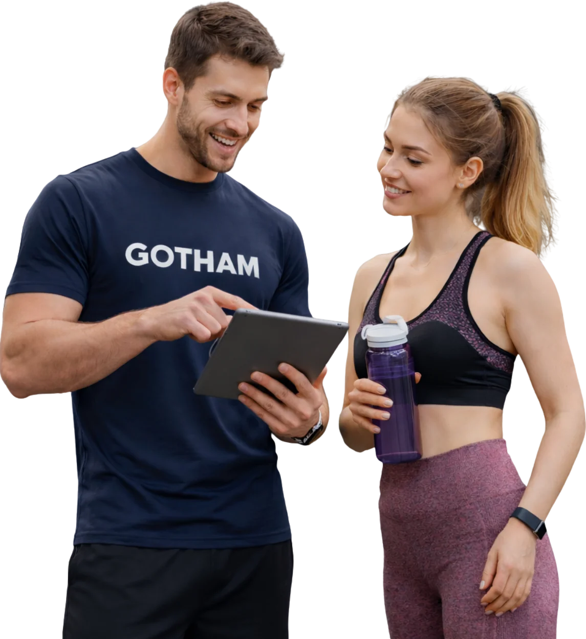 Coach et élève en formation fitness – Gotham Institut Paris