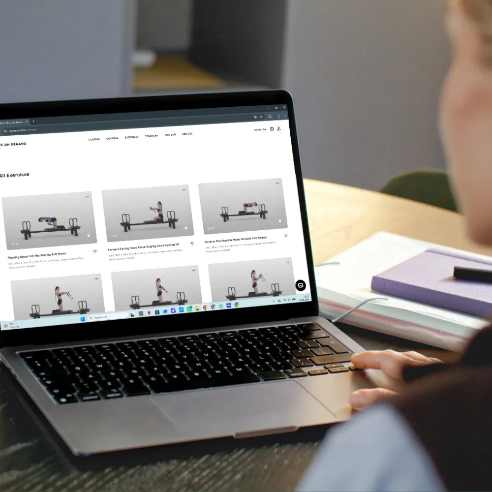 Plateforme vidéo de la formation Lagree Level 1 Gotham Institut